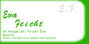 eva feicht business card
